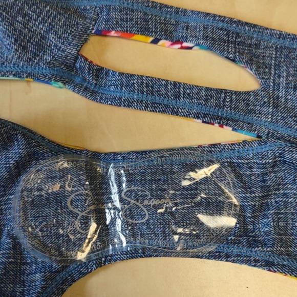 Jessica Simpson Reversible Surfside Split Side Hipster Bikini Swim Bottom XL - Picture 9 of 11